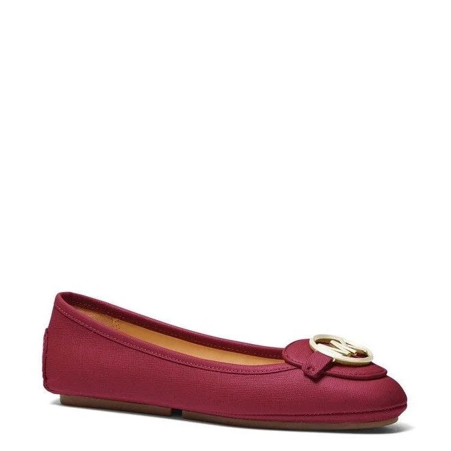 Michael Kors Women's Lillie Moccasin Flats Red Size 10