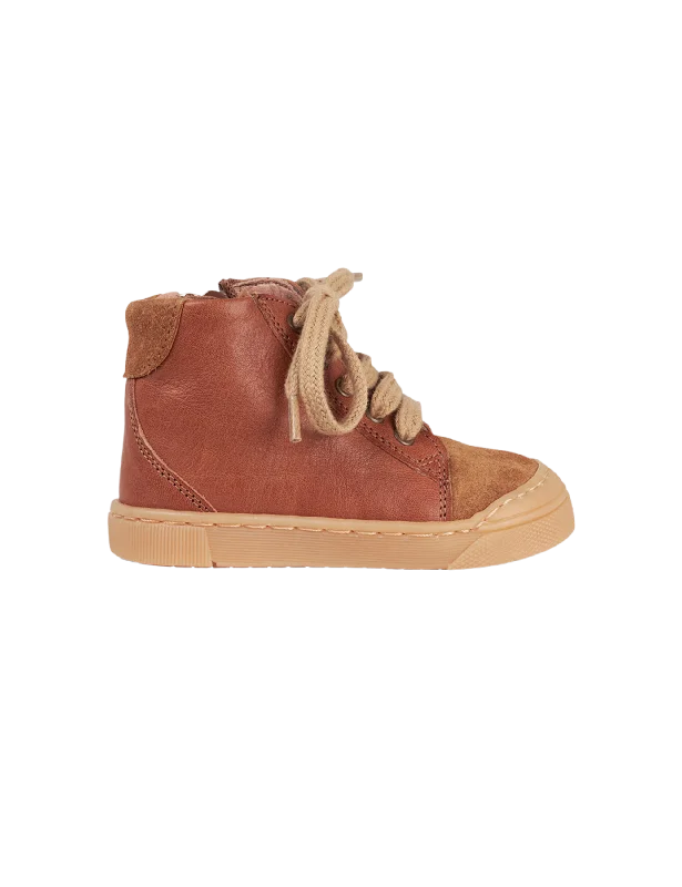 Sneaker Bootie - Cognac