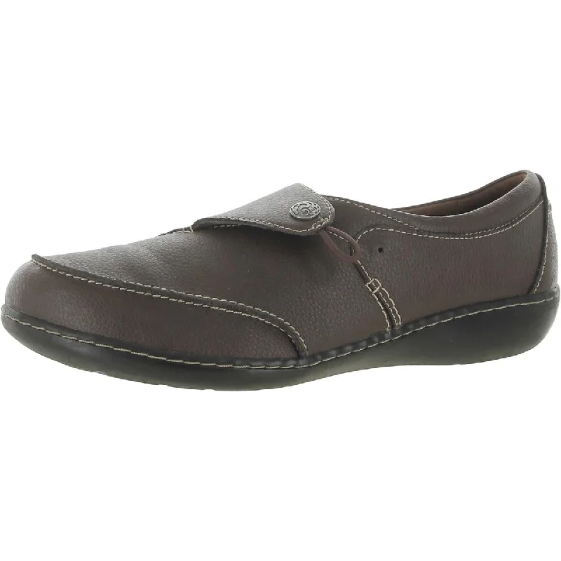 Clarks Womens Ashland Lane Leather Slip On Loafers