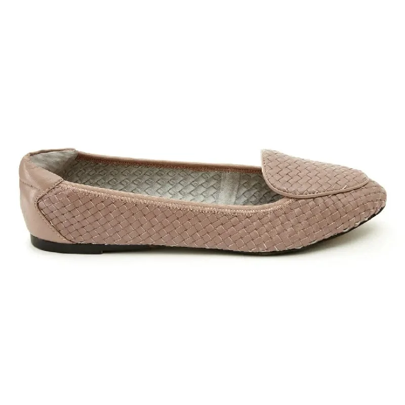 Clapham - Dusky Pink Woven Leather Loafers