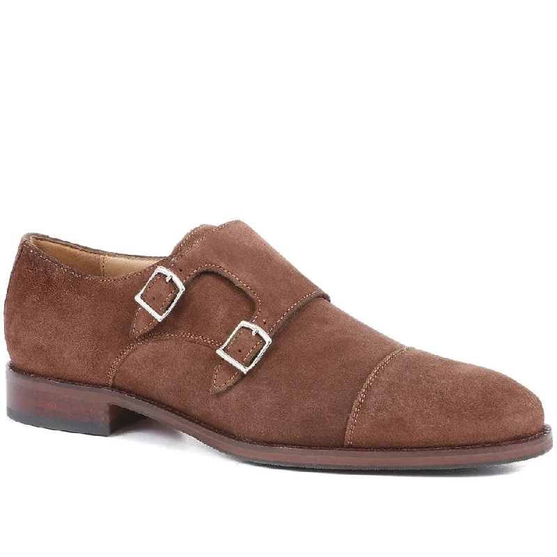 Nathaniel Leather Double Monk Shoes - NATHANIEL / 320 484