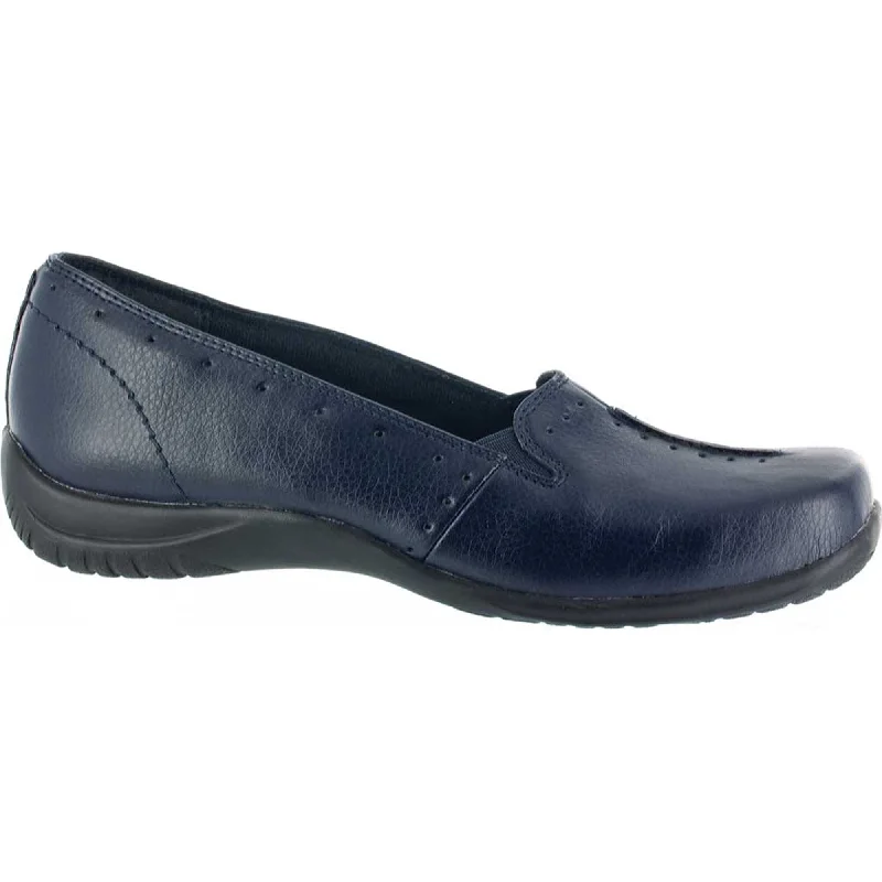 Easy Street Purpose Flats Women's Shoes Navy Size 9.5 W - 9.5 W