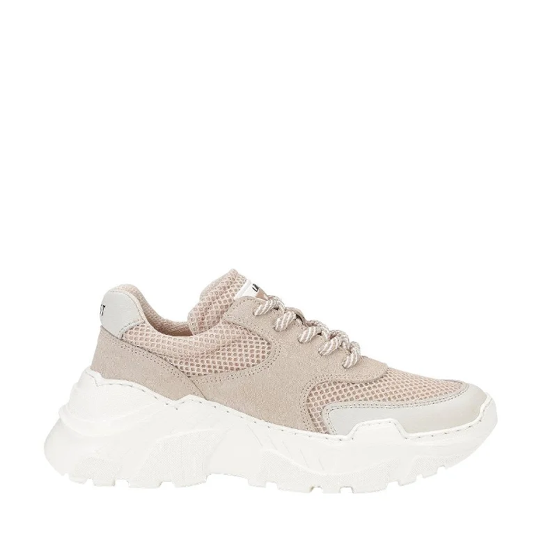 Sprint Mesh Beige Chunky Sneakers