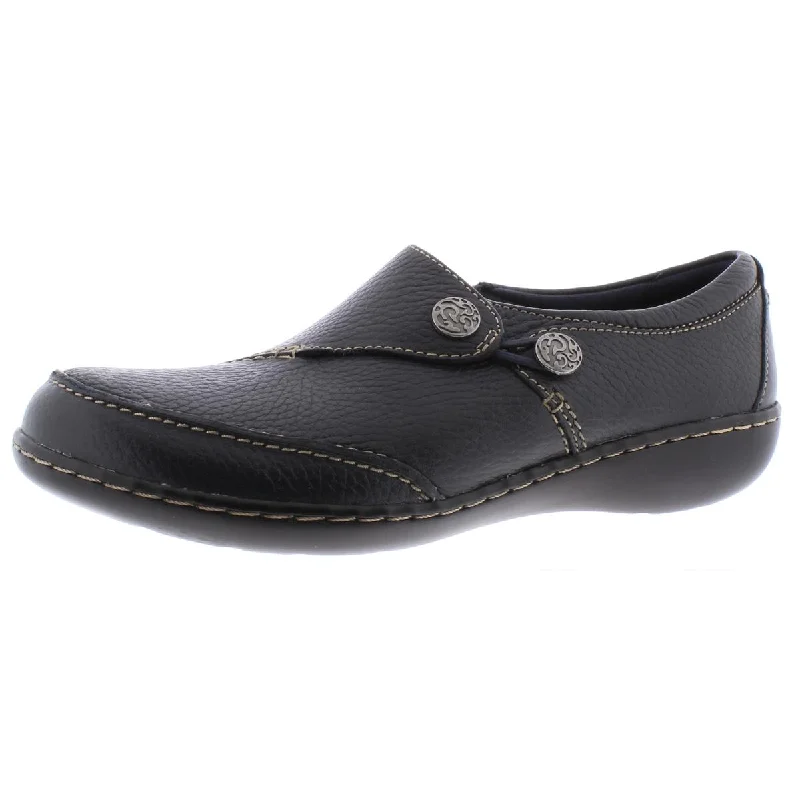 Clarks Womens Ashland Lane Q Leather Comfort Loafers