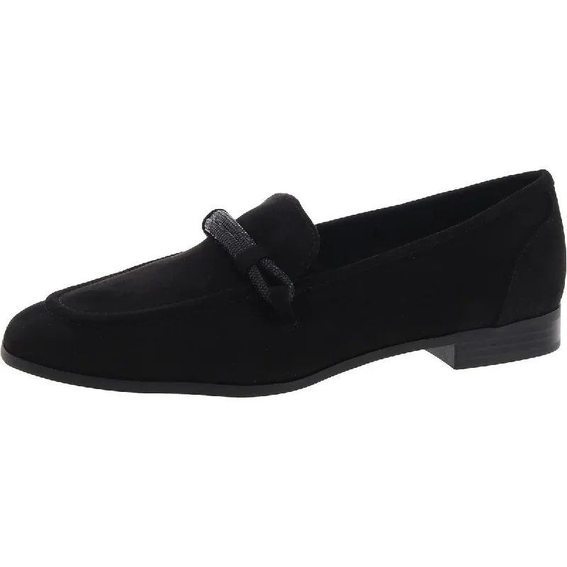 Anne Klein Womens Bowery Suede Flat Loafers