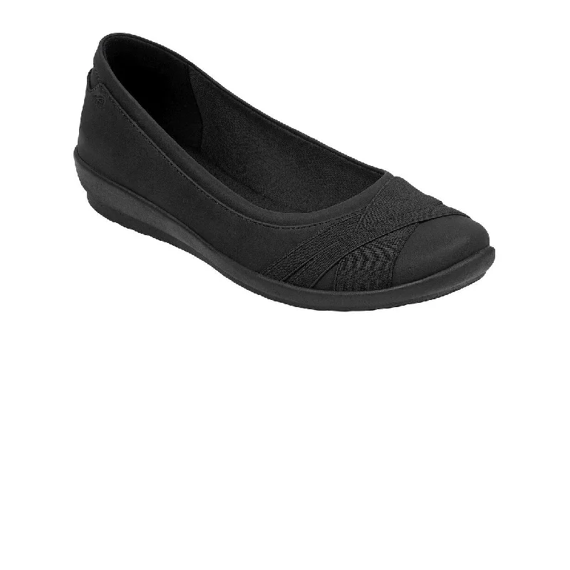 Easy Spirit Women's Acasia 3 Flats Women's Shoes Black Size 7 M