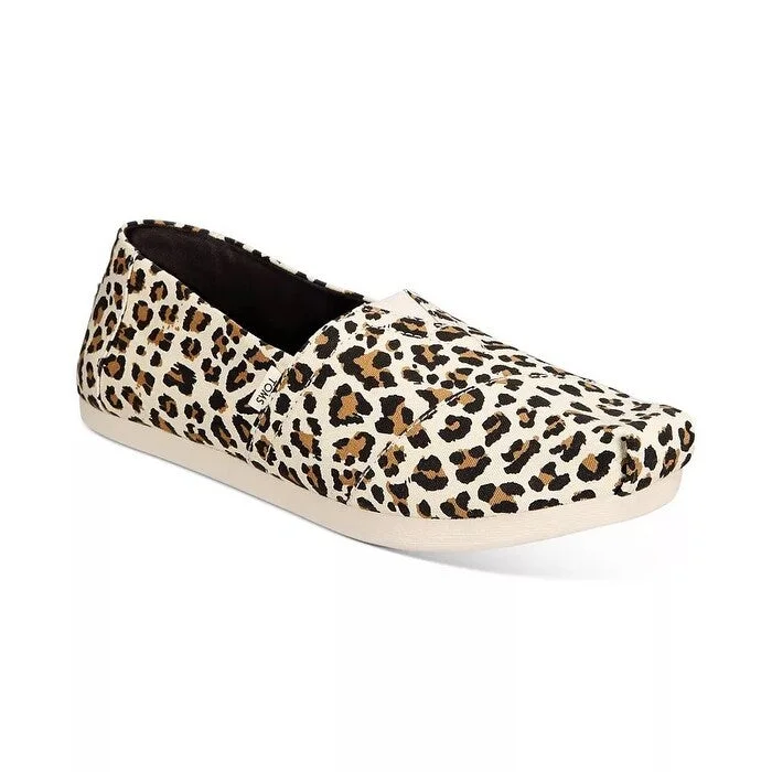 TOMS Women's Printed Alpargata Flats Gold Size 8.5