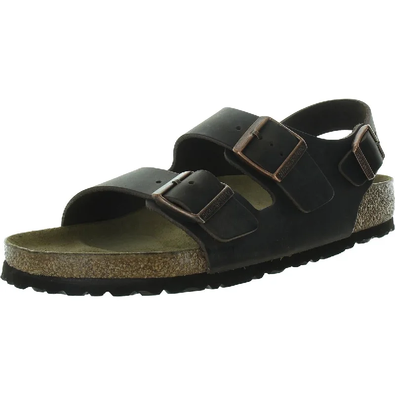 Birkenstock Womens Leather Footbed Slingback Sandals