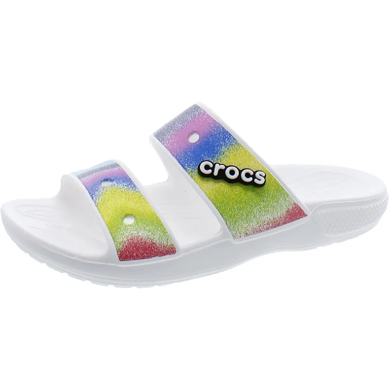 Crocs Womens Slip On Charms Slide Sandals