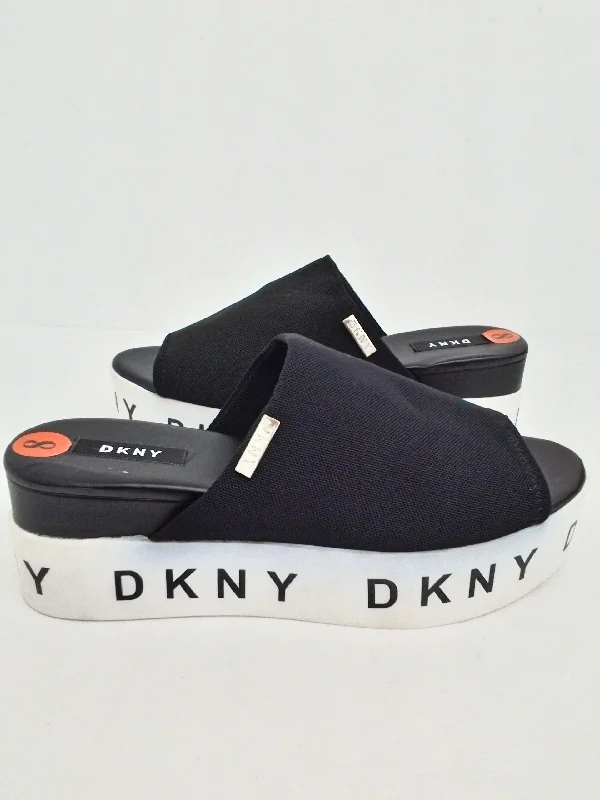 DKNY Women's Black Platform Sandals Size 8 M