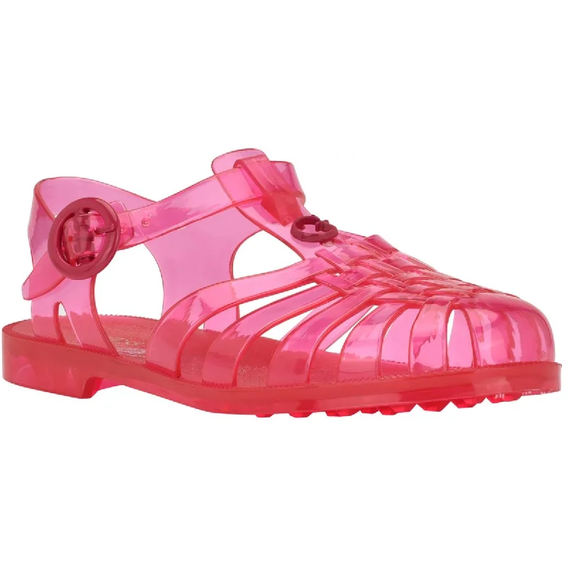 Guess Womens JELLIE Round toe Slingback Jelly Sandals