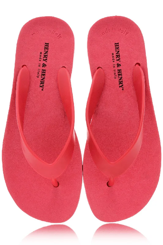 HENRY & HENRY FLIPPER Red Flip Flops