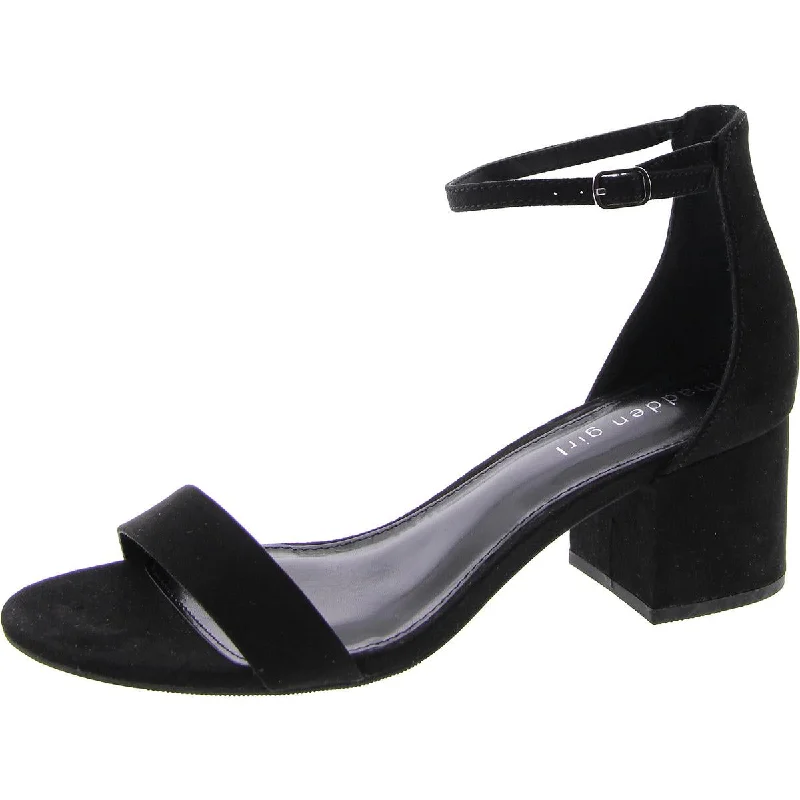 Madden Girl Womens Ankle Strap Open Toe Heels