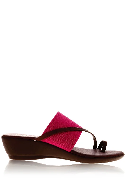 ADEL Fuchsia Elastic Wedges