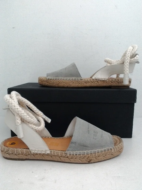 Rag & bone Women's Estelle Cemento Platform Espadrille Sandal Size 36