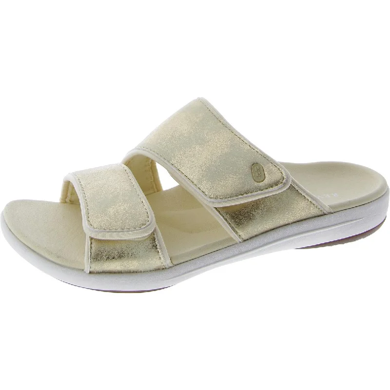 Revitalign Womens Flat Slide Slide Sandals