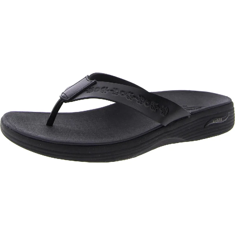 Skechers Womens Island hopper Flat Slip On Thong Sandals