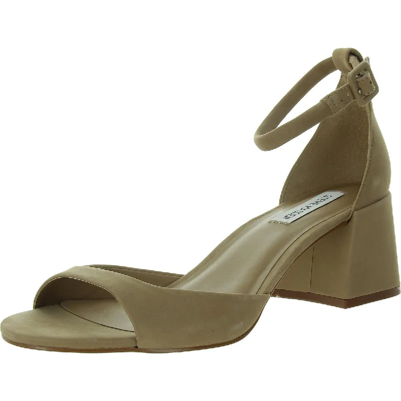 Steve Madden Womens ELLA Faux Suede Round toe Ankle Strap