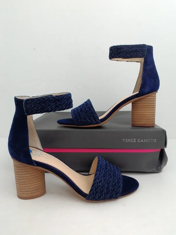 Vince Camuto Women's Jedina Navy Blue Heeled Sandal Size 7 M